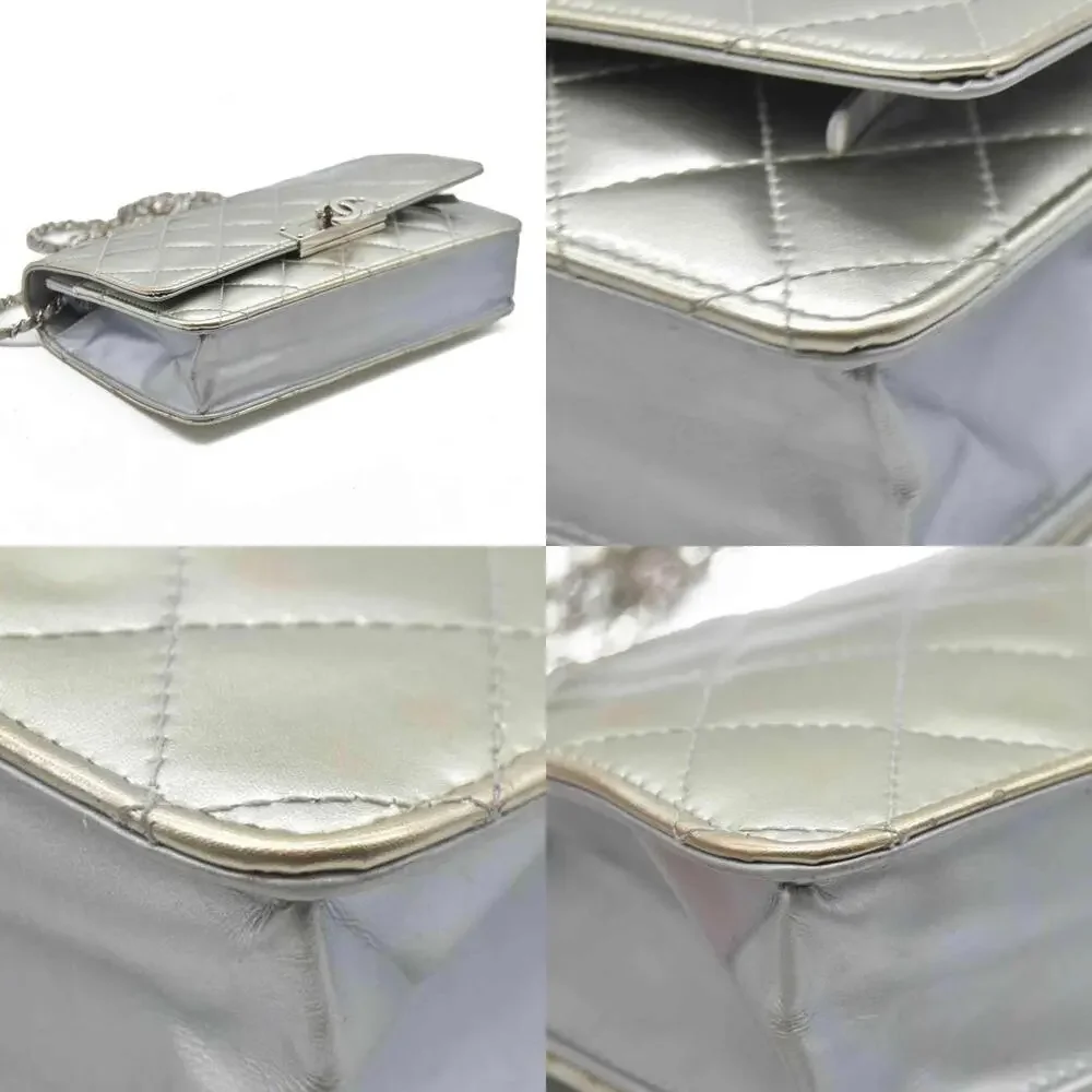 Chanel Patent Quilted Golden Class Wallet on Chain WOC
